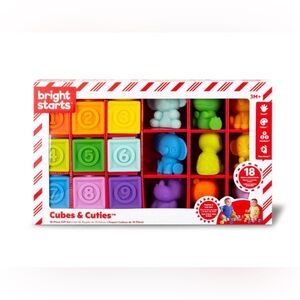 NEW Bright Starts “Cubes & Cuties” 18 piece set. Perfect for Easter baskets!!